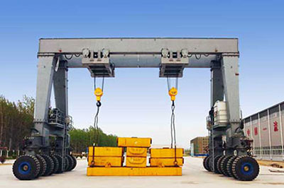 100t rubber tyred gantry crane for sale