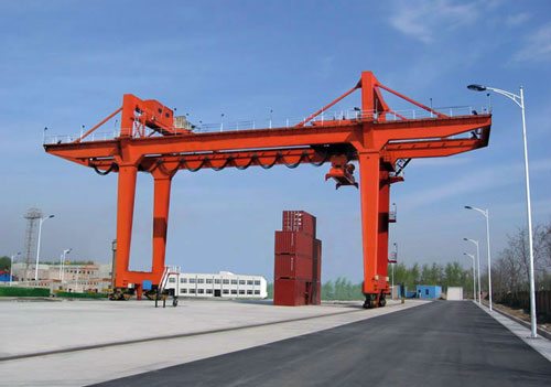 double cantilever rail mounted gantry crane