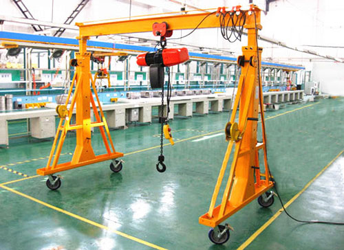 portable Gantry Crane design with light frame