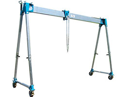 portable gantry crane with light structure