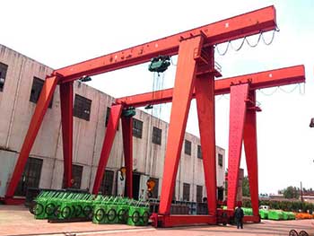 single girder A frame crane desing