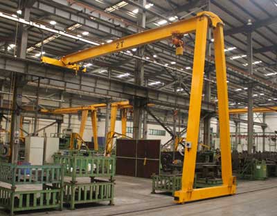 single girder semi portal crane