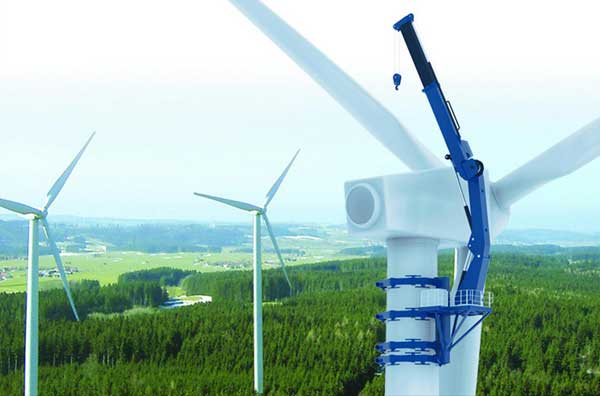 Wind Turbine Crane for Wind Turbine Maintenance